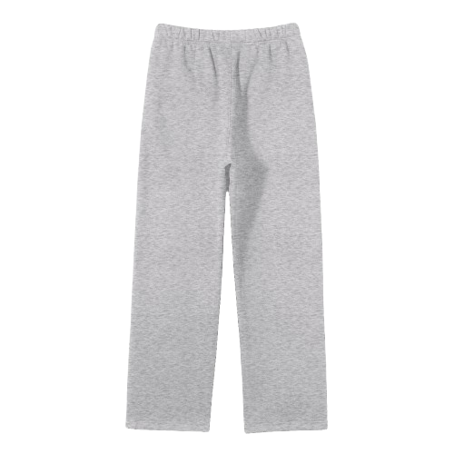 Unisex 'Smoke Grey' Straight Fleece Pants