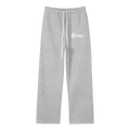 Unisex 'Smoke Grey' Straight Fleece Pants